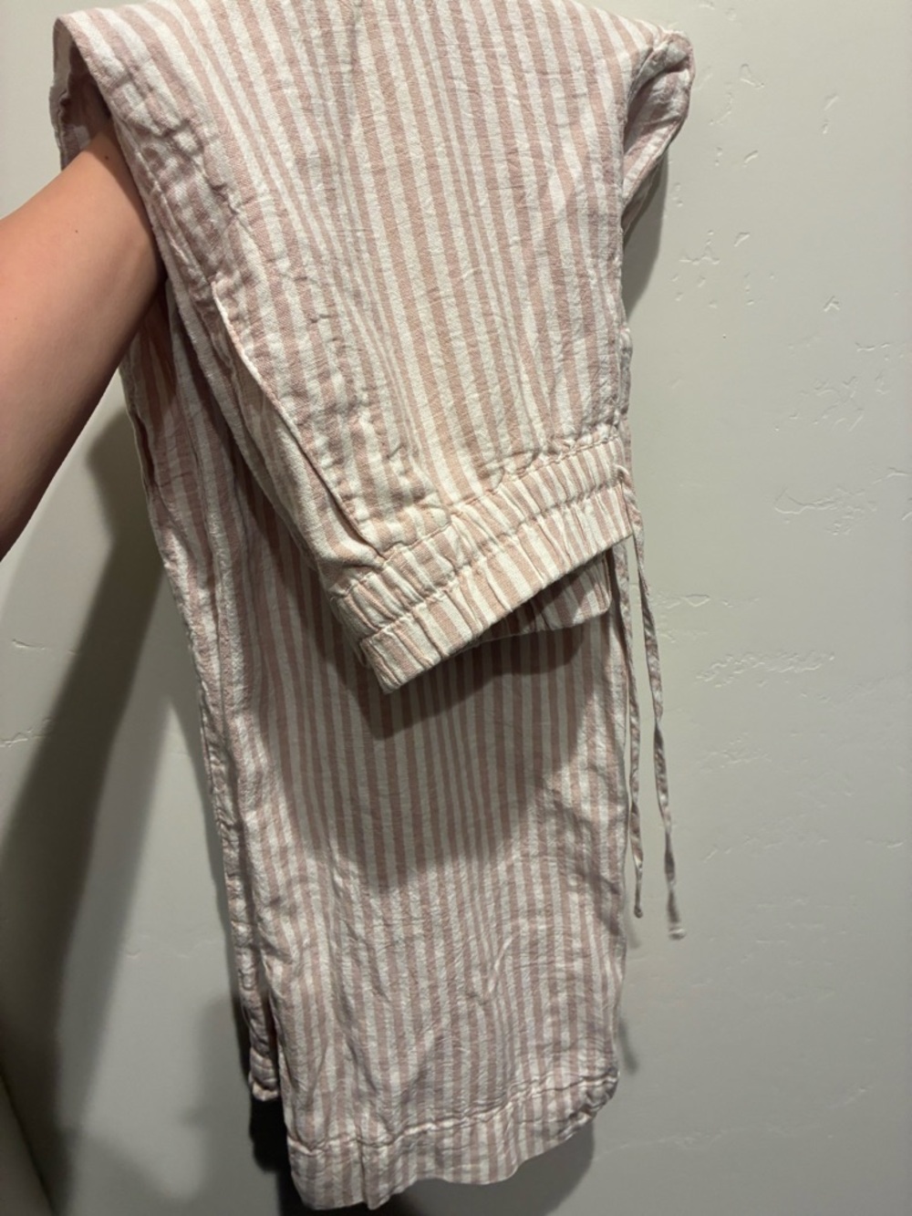 Target Pink and White Striped Wide Leg Pants